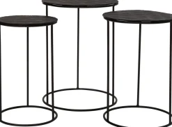 Online Beistelltisch Milou schwarz D 30 H 47 cm Beistelltische|Beistelltische