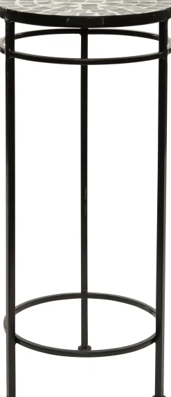 Outlet Beistelltisch Mosaik schwarz D 30 cm H 66 cm Beistelltische|Beistelltische