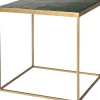 Discount Beistelltisch Silka grün / gold 45 x 40 x 45 cm Beistelltische|Beistelltische