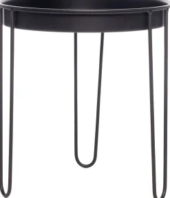 Sale Beistelltisch Tray schwarz D 32 cm H 34 cm Beistelltische|Beistelltische