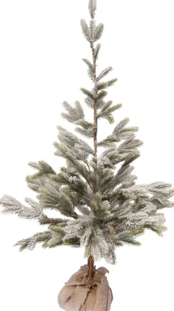 Sale Beschneiter künstlicher Weihnachtsbaum mit Jute-Fuß D 50 H 120 cm Künstliche Weihnachtsbäume