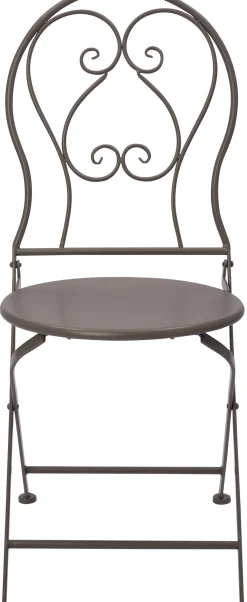 Outlet Bistrostuhl Jules grau 38 x 49 x 90 cm Gartenstühle