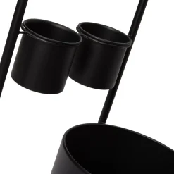 Online Blumenständer Nena schwarz D 28 H 85 cm Pflanztische & -Regale|Blumentöpfe