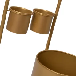 Hot Blumenständer Nena gold D 28 H 85 cm Pflanztische & -Regale|Blumentöpfe & Pflanzgefäße