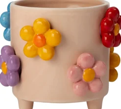 Online Blumentopf auf Füßen Teddie rosa D 20,5 H 17,7 cm Blumentöpfe & Pflanzgefäße|Blumentöpfe