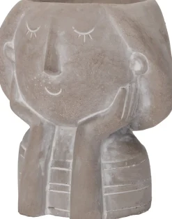 New Blumentopf Beau grau D 8,5 H 10,5 cm Blumentöpfe|Blumentöpfe & Pflanzgefäße