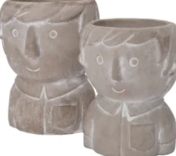 Best Blumentopf Beau grau D 8,5 H 8,5 cm Blumentöpfe|Blumentöpfe & Pflanzgefäße