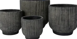 Sale Blumentopf Cort schwarz D 21 H 21 cm Blumentöpfe & Pflanzgefäße|Blumentöpfe