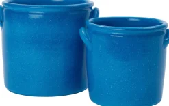 Discount Blumentopf Gaia D 24 H 24 cm blau Blumentöpfe|Blumentöpfe & Pflanzgefäße