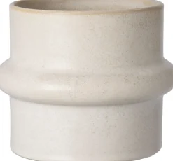 Clearance Blumentopf Helle creme D 12,5 H 10 cm Blumentöpfe & Pflanzgefäße|Blumentöpfe