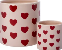 Online Blumentopf Herzen rosa D 9 H 8 cm Blumentöpfe & Pflanzgefäße|Blumentöpfe