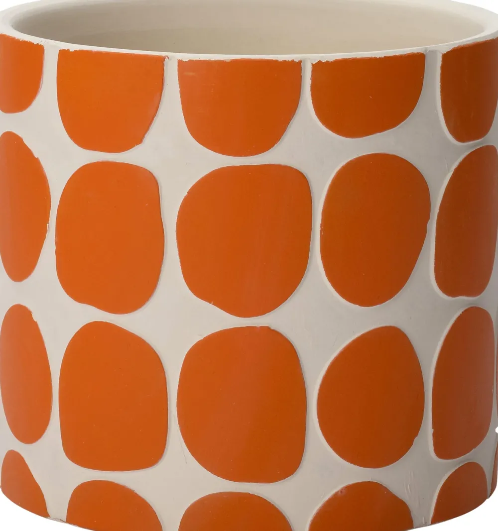 Blumentopf Idar orange D 7 H 6,5 cm Blumentöpfe & Pflanzgefäße|Blumentöpfe