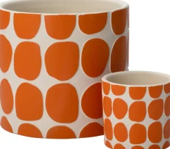 Blumentopf Idar orange D 7 H 6,5 cm Blumentöpfe & Pflanzgefäße|Blumentöpfe