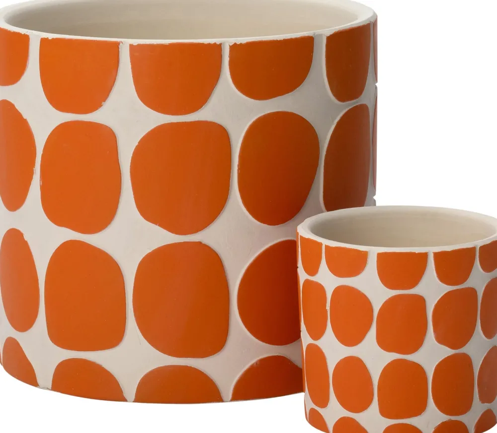 Blumentopf Idar orange D 7 H 6,5 cm Blumentöpfe & Pflanzgefäße|Blumentöpfe