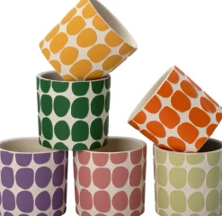 Blumentopf Idar orange D 7 H 6,5 cm Blumentöpfe & Pflanzgefäße|Blumentöpfe