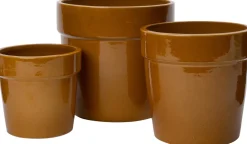 Outlet Blumentopf Indor gelb D 24 H 23 cm Blumentöpfe|Blumentöpfe & Pflanzgefäße