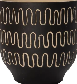 Hot Blumentopf Jits schwarz D 11 H 11 cm Blumentöpfe & Pflanzgefäße|Blumentöpfe