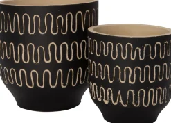 Blumentopf Jits schwarz D 14 H 14 cm Blumentöpfe|Blumentöpfe & Pflanzgefäße