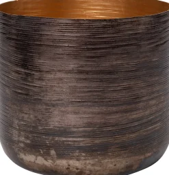 Blumentopf Juna kupfer / blau D 12 H 13 cm Blumentöpfe|Blumentöpfe & Pflanzgefäße