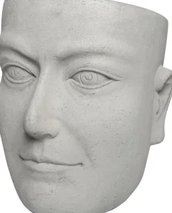 New Blumentopf Kopf 32 x 27 x 30 cm grau Blumentöpfe|Blumentöpfe & Pflanzgefäße