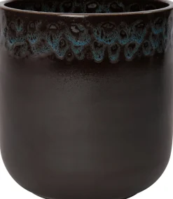 Blumentopf Leonie grau / blau D 23 H 25,5 cm Blumentöpfe|Blumentöpfe & Pflanzgefäße