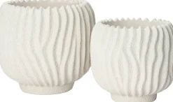 Discount Blumentopf Loren weiß D 21 H 19 cm Blumentöpfe|Blumentöpfe & Pflanzgefäße