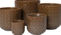 Best Blumentopf Mariya braun D 8 H 8 cm Blumentöpfe|Blumentöpfe & Pflanzgefäße