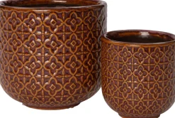 Online Blumentopf Mariya braun D 12 H 11 cm Blumentöpfe|Blumentöpfe & Pflanzgefäße