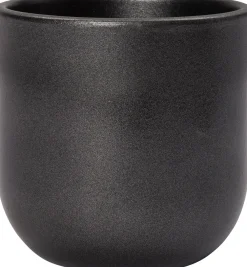 Clearance Blumentopf Marlon schwarz D 14 H 12 cm Blumentöpfe|Blumentöpfe & Pflanzgefäße