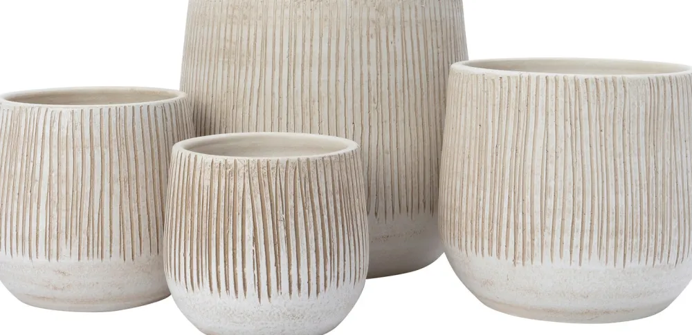 Discount Blumentopf Melle creme D 29 H 26 cm Blumentöpfe & Pflanzgefäße|Blumentöpfe