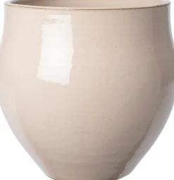 Discount Blumentopf Miek beige D 24 H 23 cm Blumentöpfe & Pflanzgefäße|Blumentöpfe