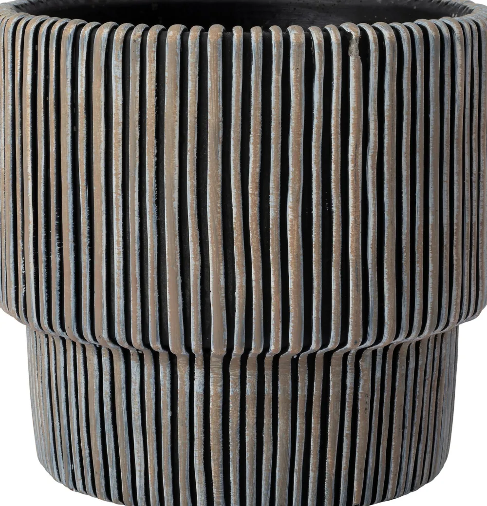 Blumentopf Milan schwarz D 17 H 16 cm Blumentöpfe|Blumentöpfe & Pflanzgefäße