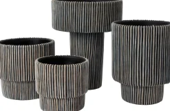 Blumentopf Milan schwarz D 17 H 16 cm Blumentöpfe|Blumentöpfe & Pflanzgefäße