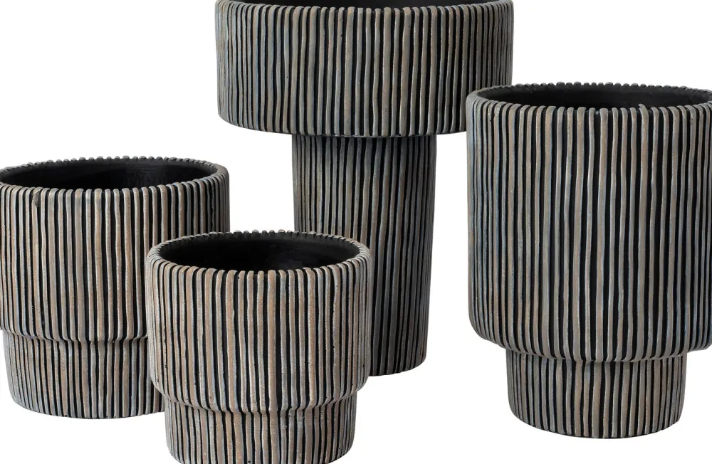 Blumentopf Milan schwarz D 17 H 16 cm Blumentöpfe|Blumentöpfe & Pflanzgefäße