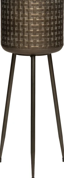 Best Blumentopf mit Fuß braun D 28 H 80 cm Blumentöpfe & Pflanzgefäße|Blumentöpfe