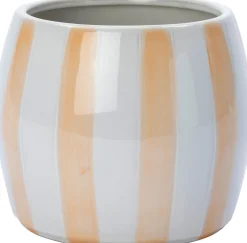 Outlet Blumentopf mit Fuß Adora weiß/rosa D 8,8 H 6,5 cm Blumentöpfe & Pflanzgefäße|Blumentöpfe