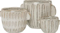 Online Blumentopf mit Henkeln 11 x 8,5 x 7 cm creme Blumentöpfe|Blumentöpfe & Pflanzgefäße