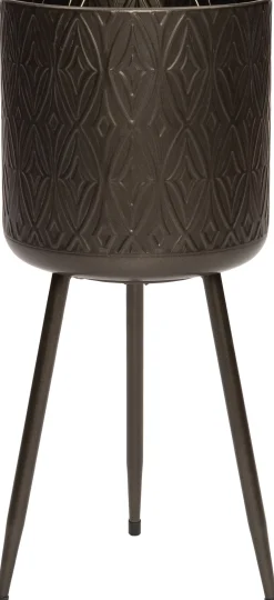 Sale Blumentopf mit Füßen Eliza D 25 cm H 50 cm schwarz Blumentöpfe|Blumentöpfe & Pflanzgefäße