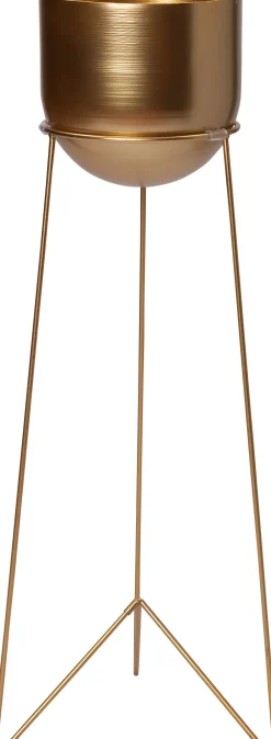 Hot Blumentopf mit Ständer Pien gold D 25 H 94 cm Blumentöpfe|Blumentöpfe & Pflanzgefäße