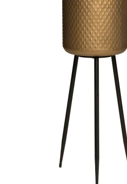 Discount Blumentopf mit Fuß gold D 23 H 64,5 cm Blumentöpfe|Blumentöpfe & Pflanzgefäße