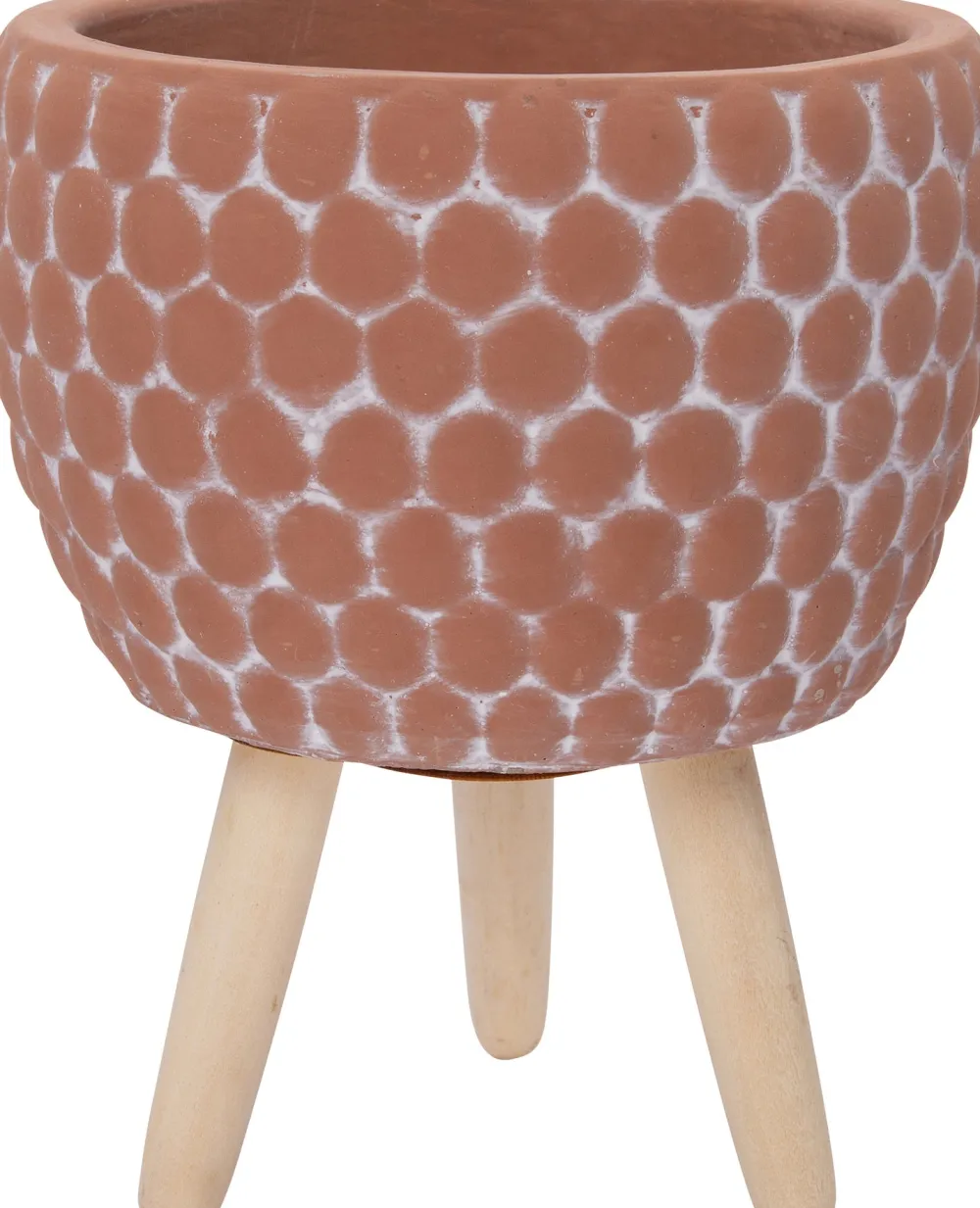 Hot Blumentopf mit Füßen Myrthe terracotta D 13,5 H 15,5 cm Blumentöpfe & Pflanzgefäße|Blumentöpfe