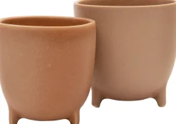 Hot Blumentopf mit Füßen Sonja D 15,5 cm H 15,5 cm braun Blumentöpfe|Blumentöpfe & Pflanzgefäße