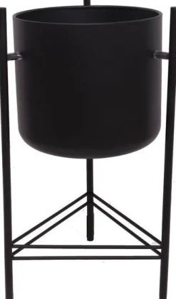 Discount Blumentopf mit Füßen D 28 H 51 cm schwarz Blumentöpfe & Pflanzgefäße|Blumentöpfe