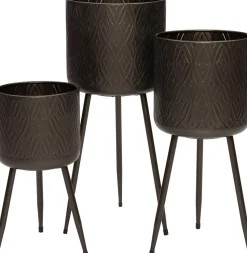 Outlet Blumentopf mit Füßen Eliza D 27 cm H 60 cm schwarz Blumentöpfe|Blumentöpfe & Pflanzgefäße