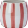 Discount Blumentopf mit Fuß Adora weiß/dunkelrosa D 8,8 H 6,5 cm Blumentöpfe & Pflanzgefäße|Blumentöpfe