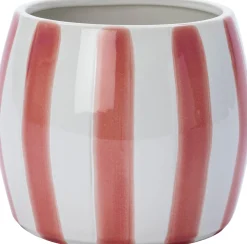 Discount Blumentopf mit Fuß Adora weiß/dunkelrosa D 8,8 H 6,5 cm Blumentöpfe & Pflanzgefäße|Blumentöpfe