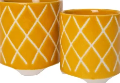 Discount Blumentopf mit Füßen Bliss gelb D 12 H 12,5 cm Blumentöpfe|Blumentöpfe & Pflanzgefäße