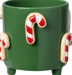 Hot Blumentopf mit Füßen Jiya Zuckerstange grün D 13 H 11 cm Blumentöpfe & Pflanzgefäße|Blumentöpfe