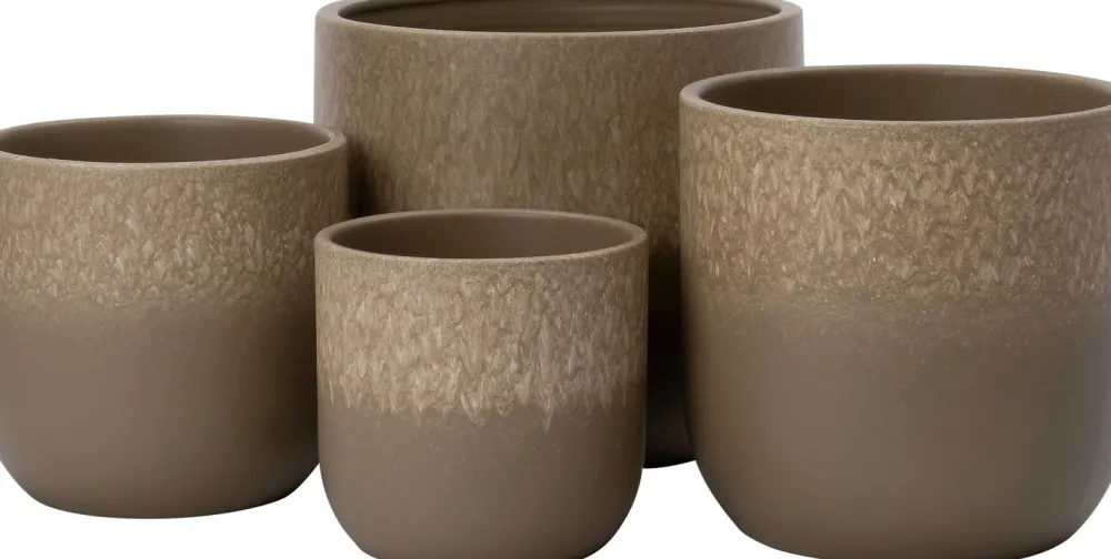 Best Blumentopf Navar taupe D 23 H 21 cm Blumentöpfe|Blumentöpfe & Pflanzgefäße