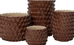 Sale Blumentopf Selby braun D 15,5 H 13 cm Blumentöpfe & Pflanzgefäße|Blumentöpfe